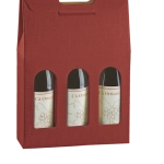 Étui 3 bouteilles bordeaux