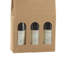Étui 3 bouteilles écru