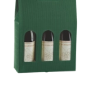 Étui 3 bouteilles vert