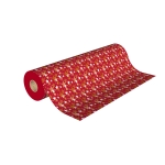 Papier cadeau rouge Noel 50 m