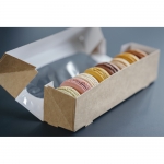 Boite 8 Macarons Kraft Brun