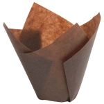Caissettes Tulicup marron 175/50 - Caissettes à gâteaux