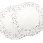Ronds dentelle blancs 18 cm