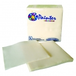 Serviettes double point ivoire 38 x 38 cm