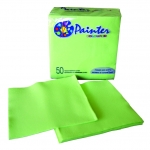 Serviettes double point vert anis 38 x 38 cm