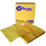 Serviettes double point jaunes 38 x 38 cm