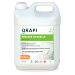 ORAPI Liquide de rinçage vaisselle toutes eaux Ecocert - 5 Litres