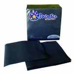 Serviettes double point noires 38 x 38 cm